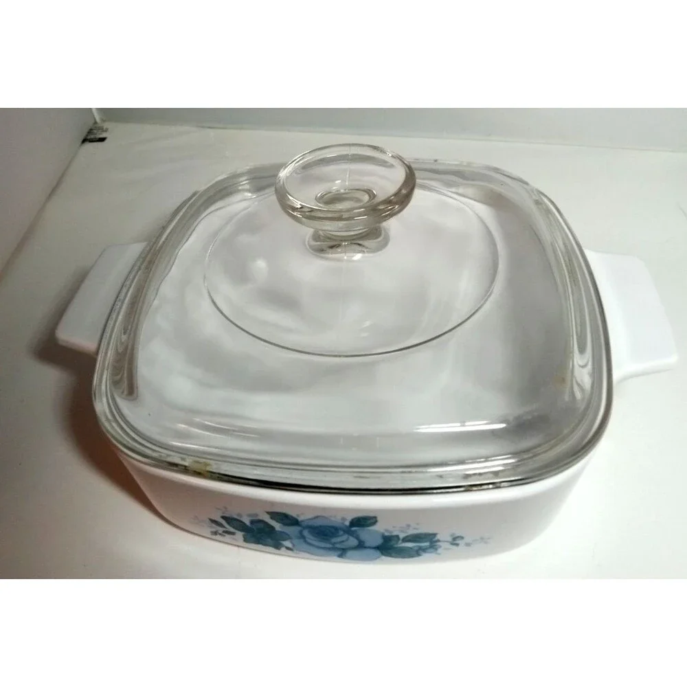 Corelle Corning Blue Velvet 1L QT CASSEROLE A-1-B  11 With Lid USA